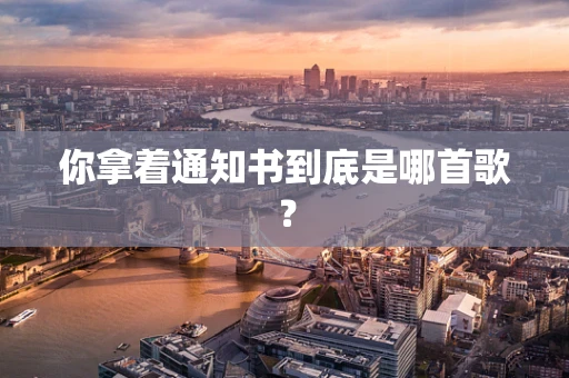 你拿着通知书到底是哪首歌？