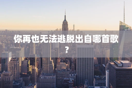 你再也无法逃脱出自哪首歌？