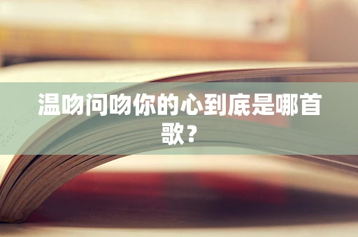 温吻问吻你的心到底是哪首歌？