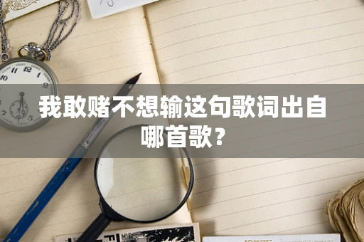 我敢赌不想输这句歌词出自哪首歌？
