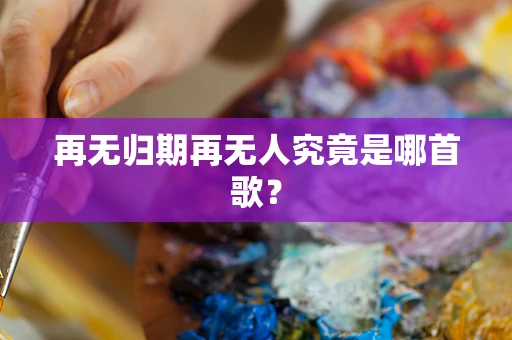 再无归期再无人究竟是哪首歌？