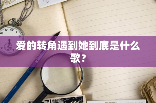 爱的转角遇到她到底是什么歌？
