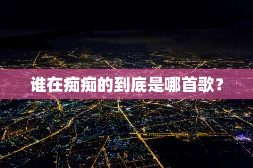 谁在痴痴的到底是哪首歌？