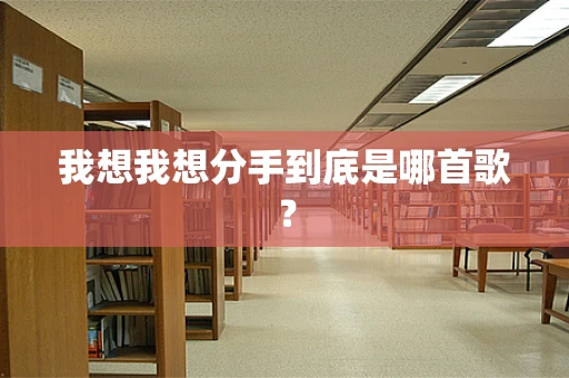 我想我想分手到底是哪首歌？