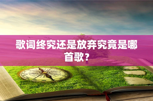 歌词终究还是放弃究竟是哪首歌？
