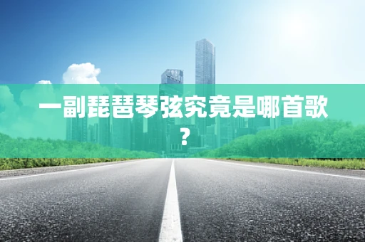 一副琵琶琴弦究竟是哪首歌？