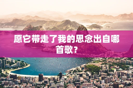 愿它带走了我的思念出自哪首歌？