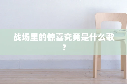 战场里的惊喜究竟是什么歌？