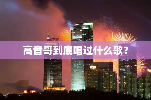 高音哥到底唱过什么歌？