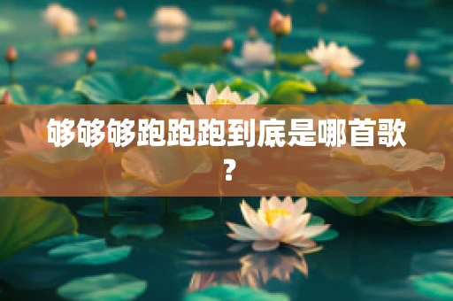 够够够跑跑跑到底是哪首歌？