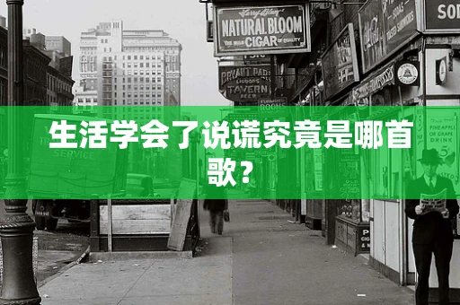 生活学会了说谎究竟是哪首歌？