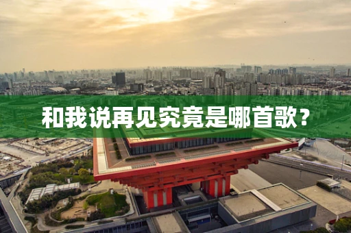 和我说再见究竟是哪首歌？