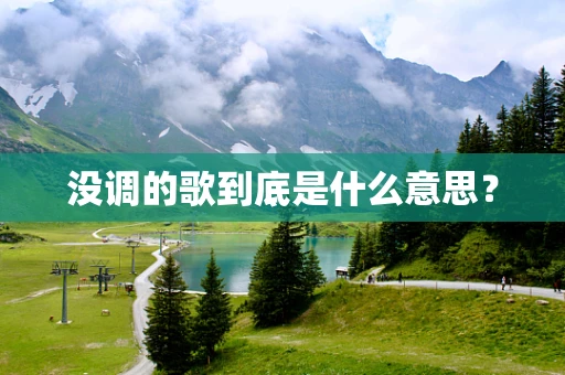 没调的歌到底是什么意思？
