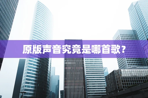 原版声音究竟是哪首歌？