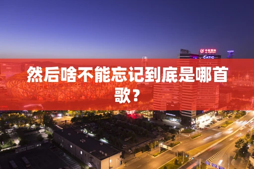 然后啥不能忘记到底是哪首歌？