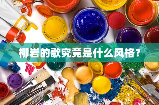 柳岩的歌究竟是什么风格？