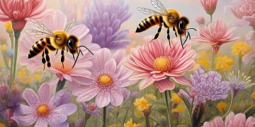 一对蜜蜂采花来出自哪首歌？